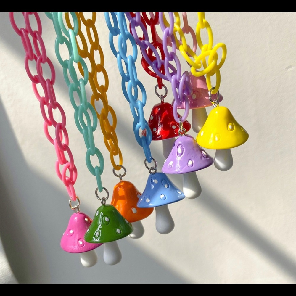 Mushroom necklace